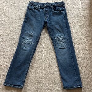 Men's old navy 32x30 Distressed Blue Jeans